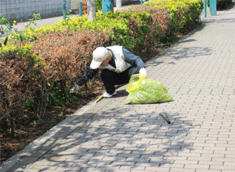コミュニティ道路の清掃